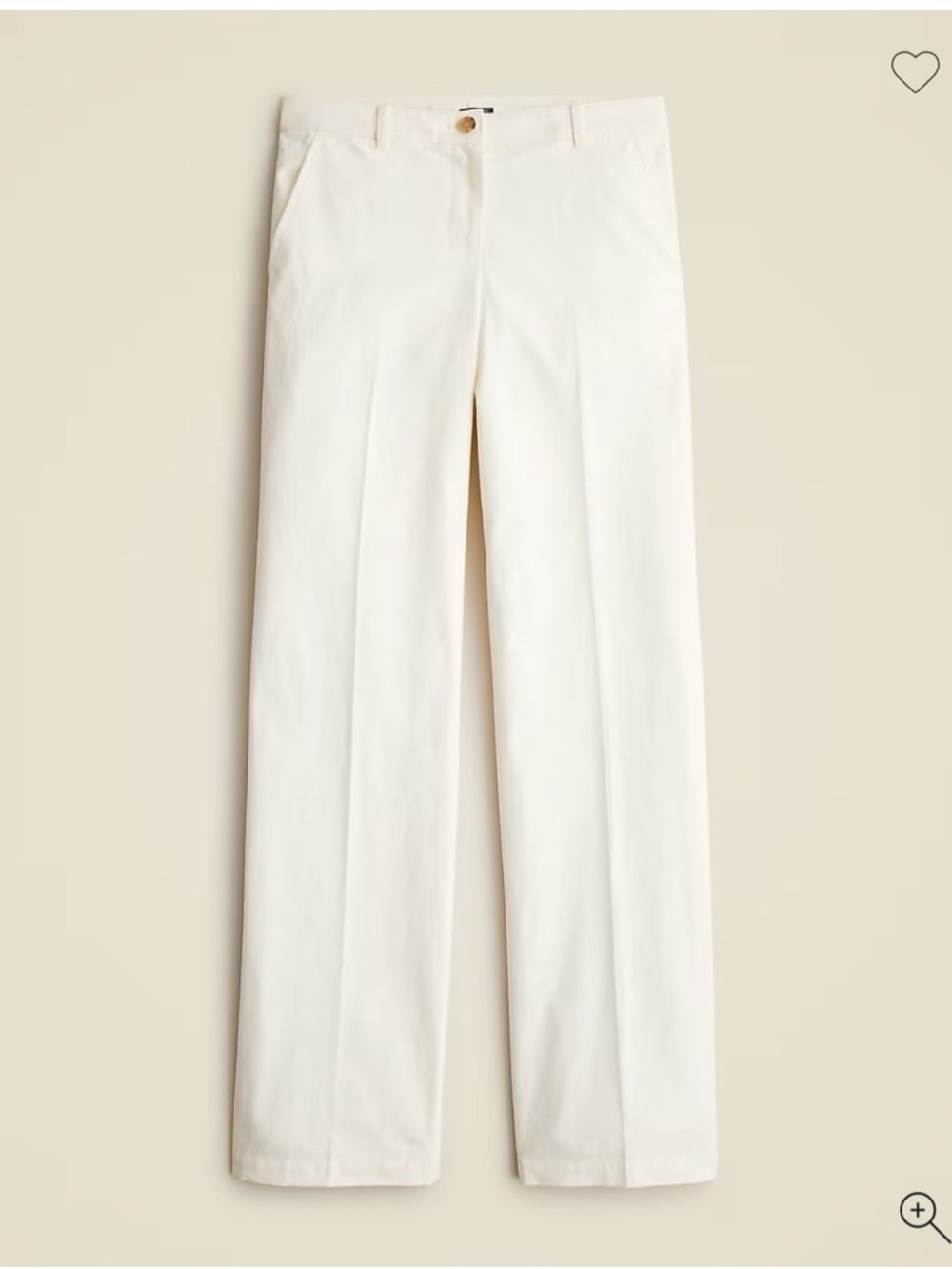 J. Crew Full-length wide-leg trouser in cotton blend 10